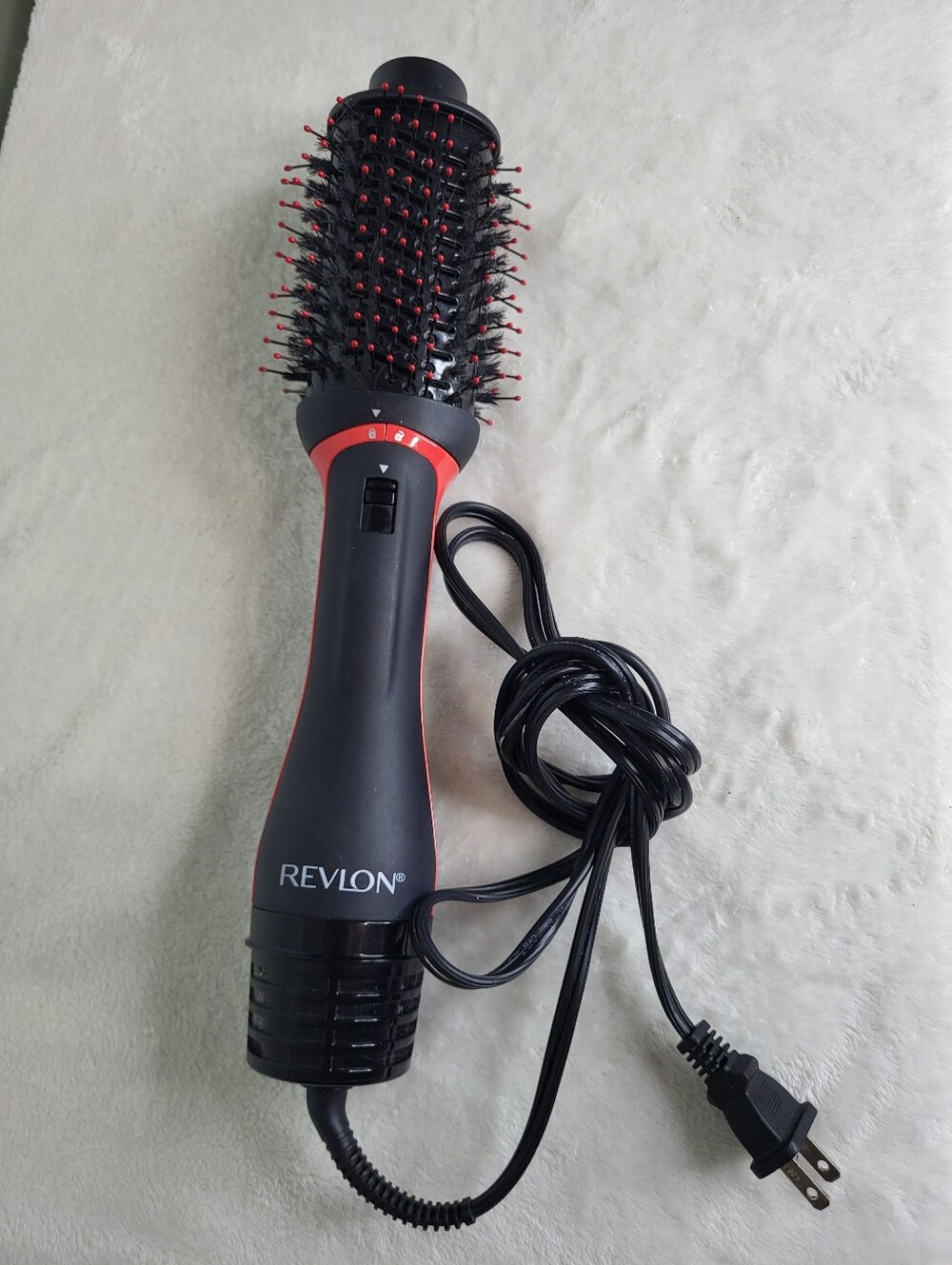 Revlon One Step Black and Red Hot Air Brush/Blow Dryer.
